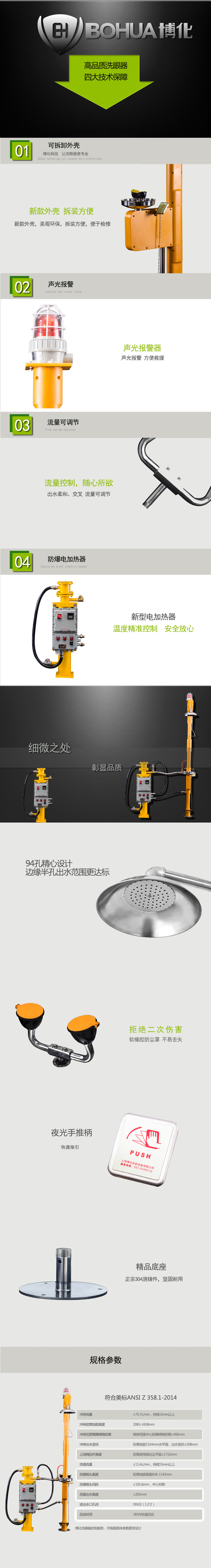 BH30-1062B复合式电加热伴热洗眼器(1)